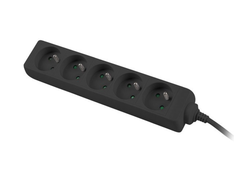 Lanberg Power strip for UPS 1.5 m black 5XPL Lanberg Power strip for UPS 1.5 m black 5XPL