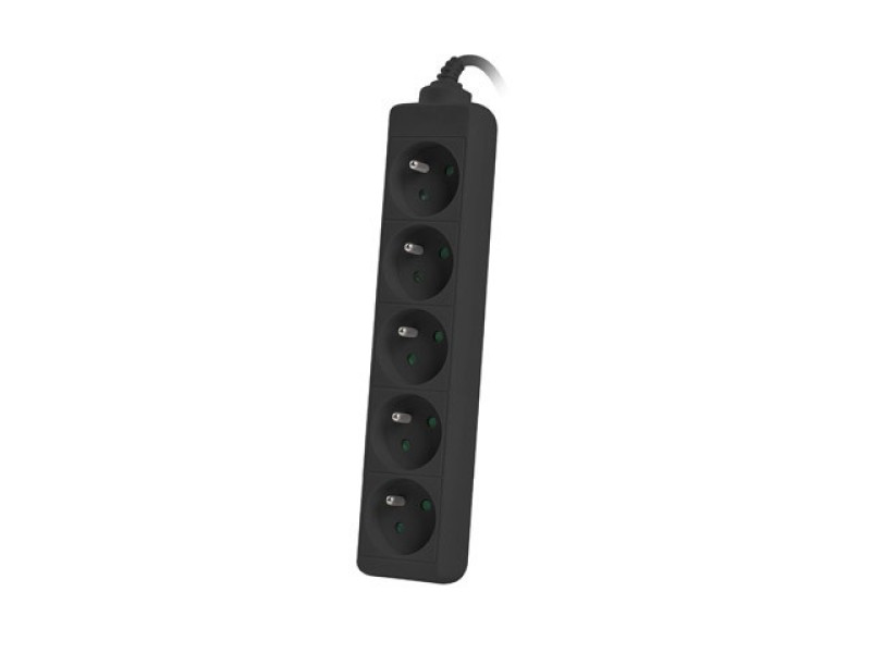 Lanberg Power strip for UPS 1.5 m black 5XPL Lanberg Power strip for UPS 1.5 m black 5XPL