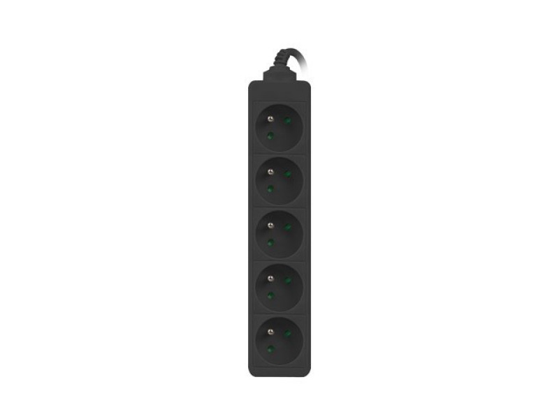 Lanberg Power strip for UPS 1.5 m black 5XPL Lanberg Power strip for UPS 1.5 m black 5XPL
