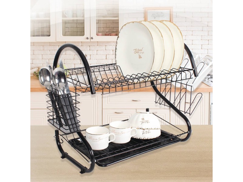 Black drying rack 43 cm MR-1025-43 Maestro MR-1025-43-BLACK – Maestro Продукти за дома
