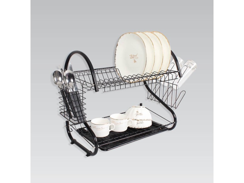 Black drying rack 43 cm MR-1025-43 Maestro MR-1025-43-BLACK – Maestro Продукти за дома