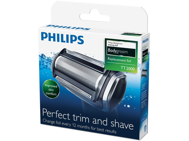 Philips Bodygroom replacement foil TT2000/43 Waterproof replacement foil shaver head TT2000/43 – Philips Аксесоари за самобръсначки