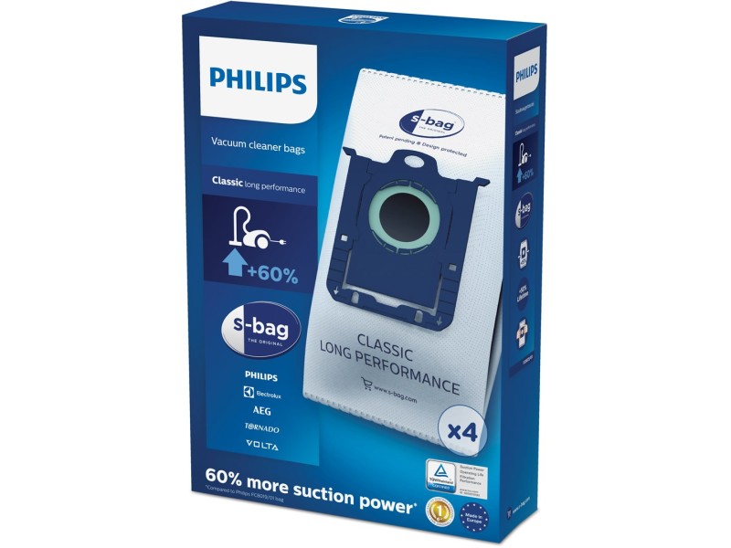 Philips s-bag 4 x dust bags Vacuum cleaner bags FC8021/03 – Philips Аксесоари за прахосмукачки