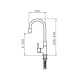 PYRAMIS FLESSI kitchen mixer white 090919538 flexible 090919538 – PYRAMIS Кухненски смесители