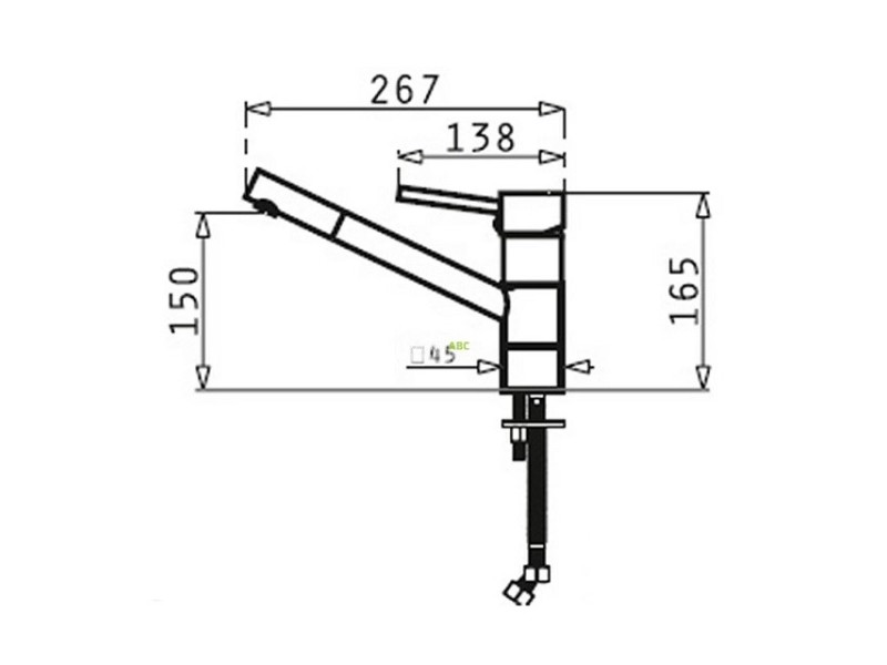 PYRAMIS TRONTO granite beige mixer tap 090 905 401 – PYRAMIS Кухненски смесители
