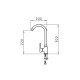 Pyramis Bello Duo Kitchen mixer 090927138 Granite, silver/black dotted 90927138 granit czarny – PYRAMIS Кухненски смесители