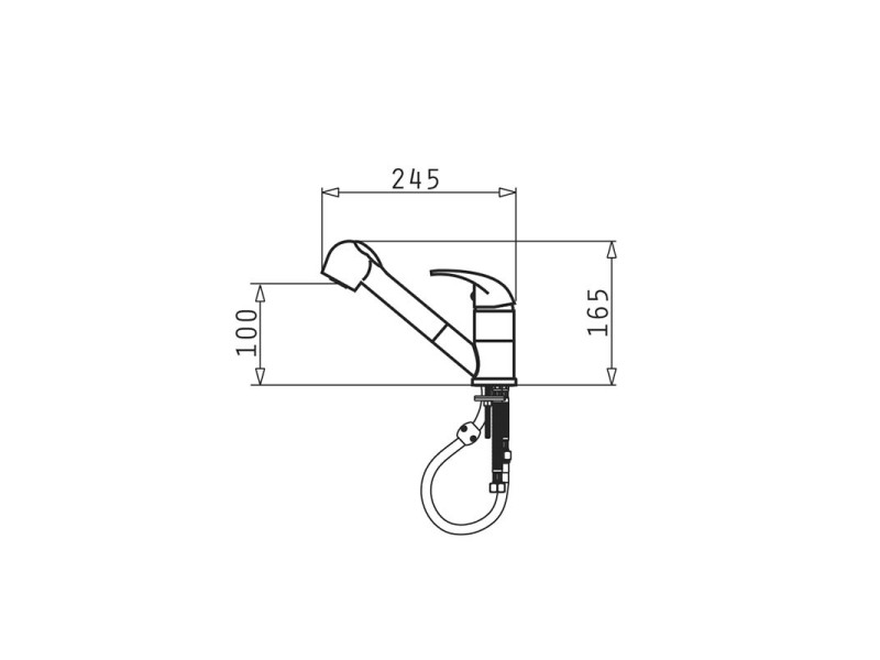 Pyramis Fido kitchen mixer grey concrete 090921838 090 921 838 – PYRAMIS Кухненски смесители