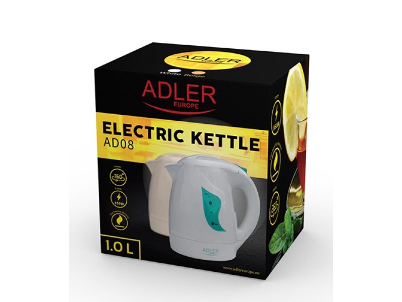 Adler AD 08 w electric kettle 1 L 850 W White AD 08w – Adler Електрически чайници