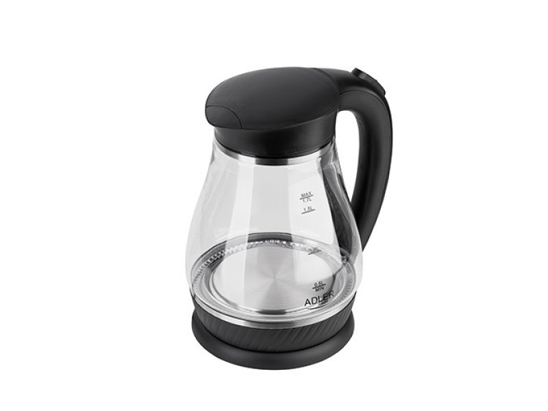 Adler AD 1274 B electric kettle 1.7 L 2200 W Black, Transparent AD 1274 – Adler Електрически чайници