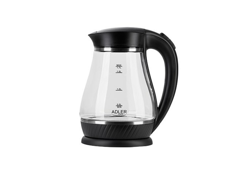 Adler AD 1274 B electric kettle 1.7 L 2200 W Black, Transparent AD 1274 – Adler Електрически чайници