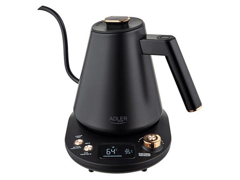 Adler AD 1349 Electric kettle with long spout 1.0L Black AD 1349 – Adler Електрически чайници