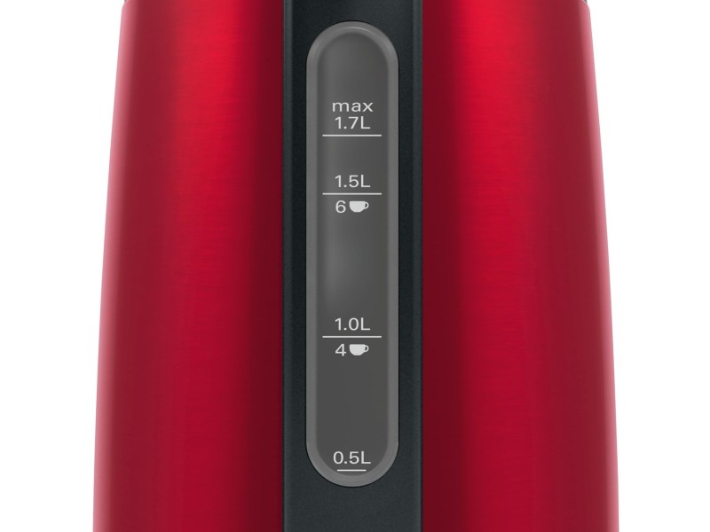 Bosch TWK3P424 electric kettle 1.7 L 2400 W Grey, Red TWK 3P424 – BOSCH Електрически чайници
