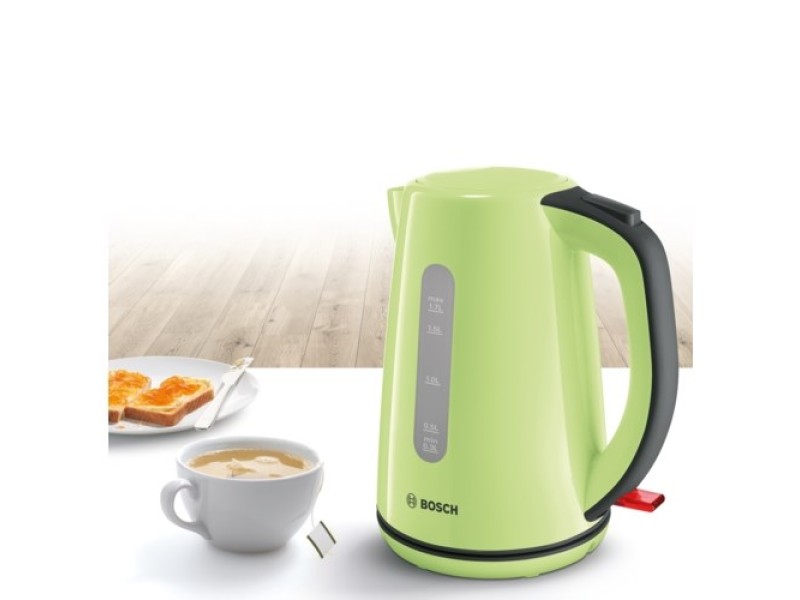 Bosch TWK7506 electric kettle 1.7 L 2200 W Black, Green TWK 7506 – BOSCH Електрически чайници