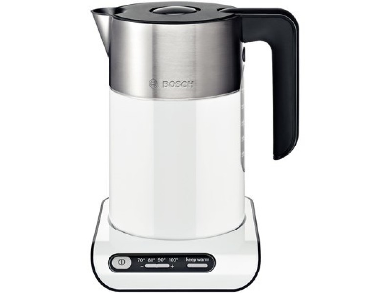 Bosch TWK8611P electric kettle 1.5 L 2400 W Anthracite, Stainless steel, White TWK 8611P – BOSCH Електрически чайници