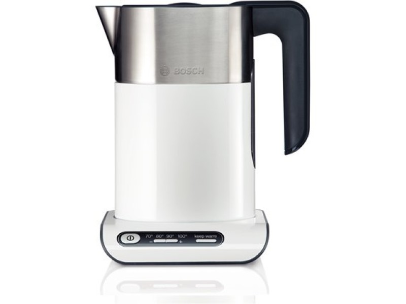 Bosch TWK8611P electric kettle 1.5 L 2400 W Anthracite, Stainless steel, White TWK 8611P – BOSCH Електрически чайници