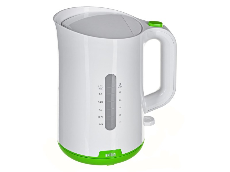 Braun WK 1100 electric kettle 1.7 L 2200 W Green, White WK1100GR – Braun Електрически чайници