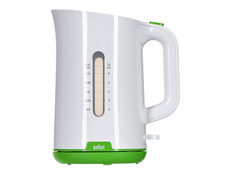 Braun WK 1100 electric kettle 1.7 L 2200 W Green, White WK1100GR – Braun Електрически чайници