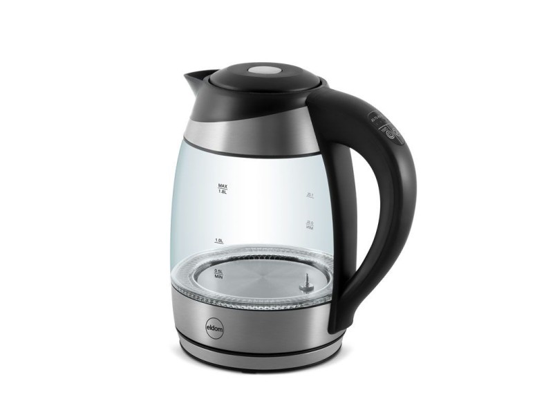 C520 ELDOM, LUX glass kettle, capacity 1.7 l, water temperature control panel, 2200 W C520 – ELDOM Електрически чайници