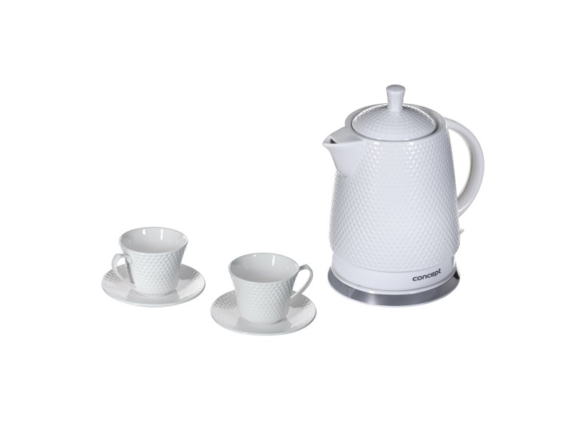 Concept RK0040 electric kettle 1.5 L 1500 W White RK0040 – CONCEPT Електрически чайници