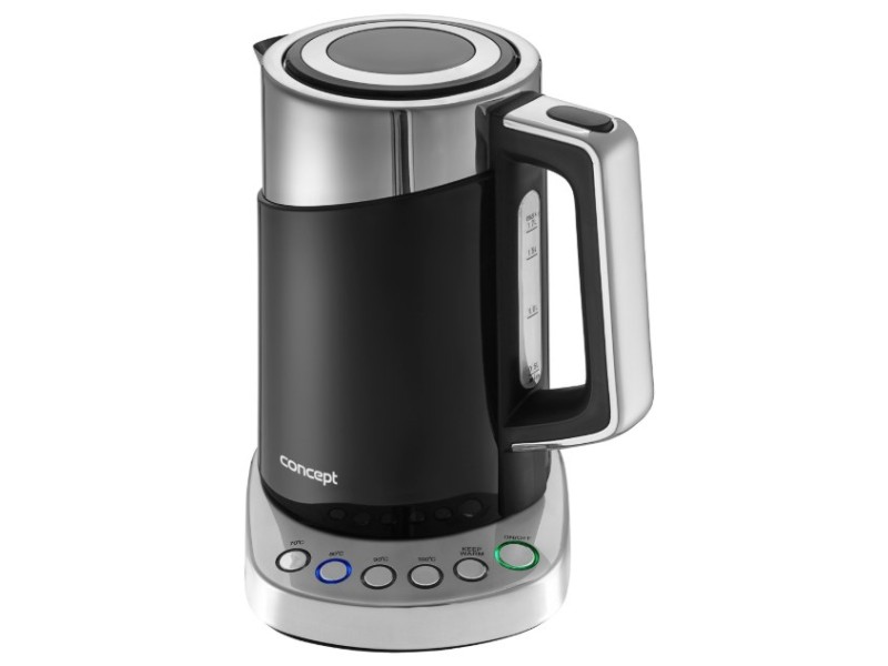 Concept RK3171 electric kettle 1.7 L 2200 W Black, Metallic RK3171 – CONCEPT Електрически чайници