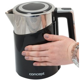 Concept RK3171 electric kettle 1.7 L 2200 W Black, Metallic
