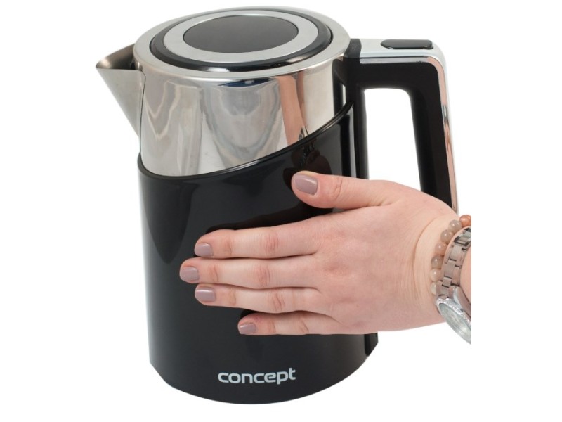 Concept RK3171 electric kettle 1.7 L 2200 W Black, Metallic RK3171 – CONCEPT Електрически чайници