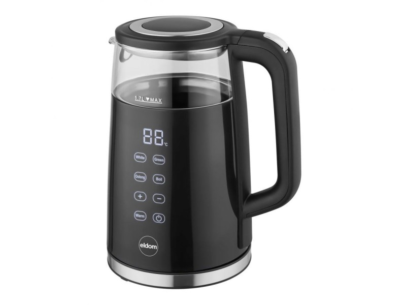 ELDOM C530 NEVO electric kettle 1.7 L 2200 W Black, Transparent C530 – ELDOM Електрически чайници