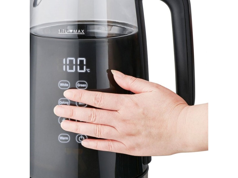 ELDOM C530 NEVO electric kettle 1.7 L 2200 W Black, Transparent C530 – ELDOM Електрически чайници