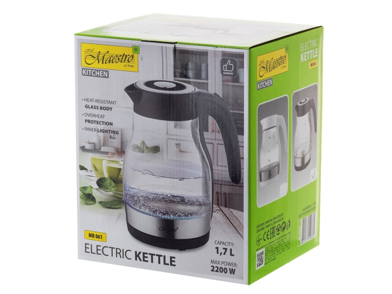 ELECTRIC KETTLE MAESTRO MR-061 BLACK MR-061-BLACK – Maestro Електрически чайници