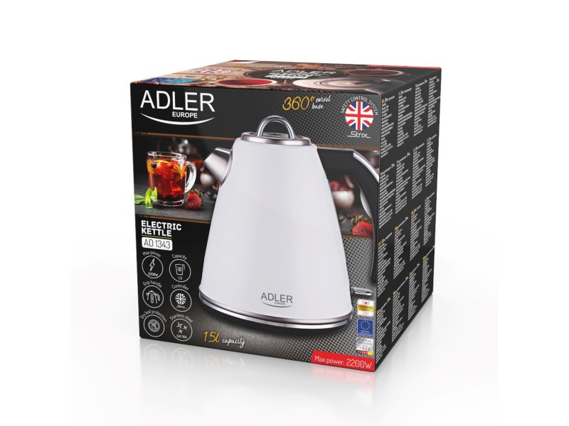 Electric kettle ADLER AD 1341 AD 1343 white – Adler Електрически чайници