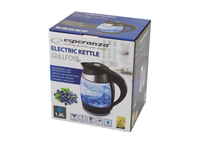 Esperanza EKK009 electric kettle 1.8 L Black, Multicolor 2200 W EKK009 – Esperanza Електрически чайници
