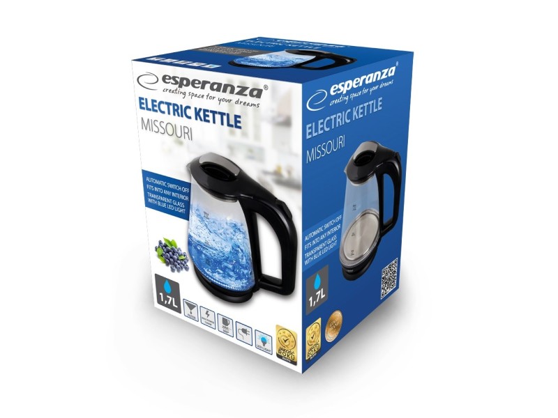 Esperanza EKK024K Electric kettle 1.7 L Black, Multicolor 1500 W Esperanza EKK024K Electric kettle 1.7 L Black, Multicolor 1500 W EKK024K – Esperanza Електрически чайници