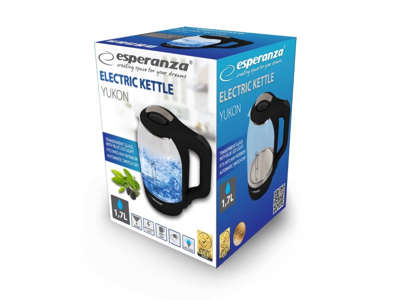 Esperanza EKK025K Electric kettle 1.7 L Black, Multicolor 1500 W EKK025K – Esperanza Електрически чайници