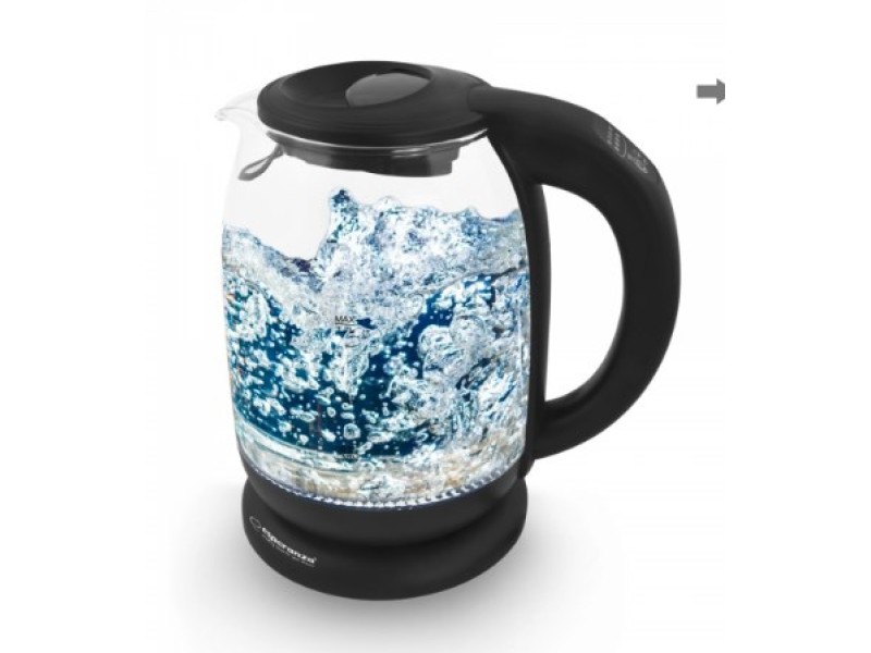 Esperanza EKK027 electric kettle 1.7 L Black,Transparent 2200 W EKK027 – Esperanza Електрически чайници