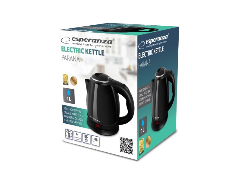 Esperanza EKK128K Electric kettle 1 L Black 1350W Esperanza EKK128K Electric kettle 1 L Black 1350W EKK128K – Esperanza Електрически чайници