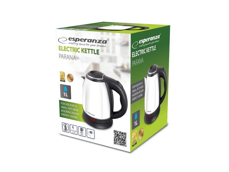 Esperanza EKK128W Electric kettle 1 L Black,White 1350 W EKK128W – Esperanza Електрически чайници
