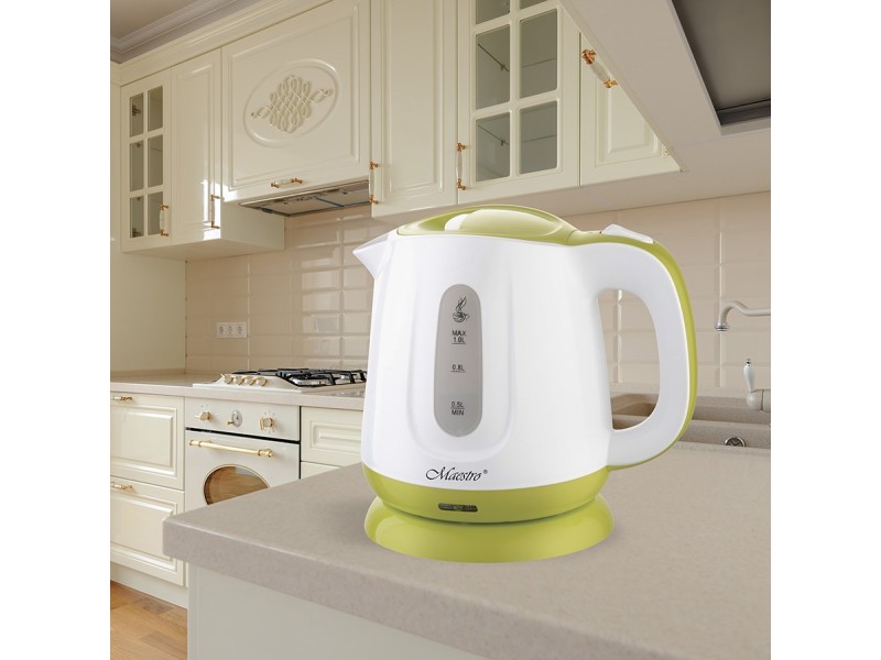 Feel-Maestro MR013 green electric kettle 1 L 1100 W Green, White MR-013 green – Maestro Електрически чайници
