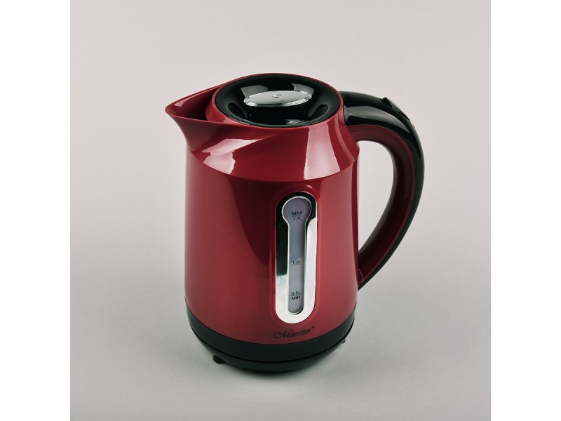 MAESTRO MR-041 (MR-041-RED) electric kettle 1.7 L 2000 W Black, Red MR-041-RED – Maestro Електрически чайници