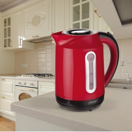MAESTRO MR-041 (MR-041-RED) electric kettle 1.7 L 2000 W Black, Red
