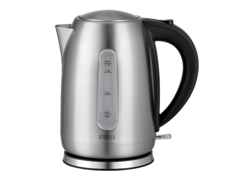 Noveen EK1405 1.7l Inox electric kettle Strix off switch EK1405 – NOVEEN Електрически чайници