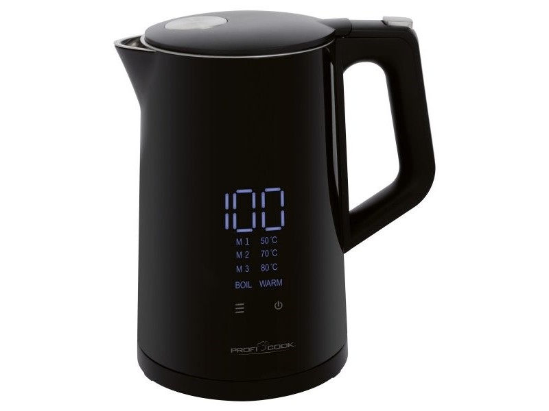 ProfiCook PC-WKS 1243 electric kettle 1.7 L 2200 W Black PC-WKS 1243 – PROFICOOK Електрически чайници