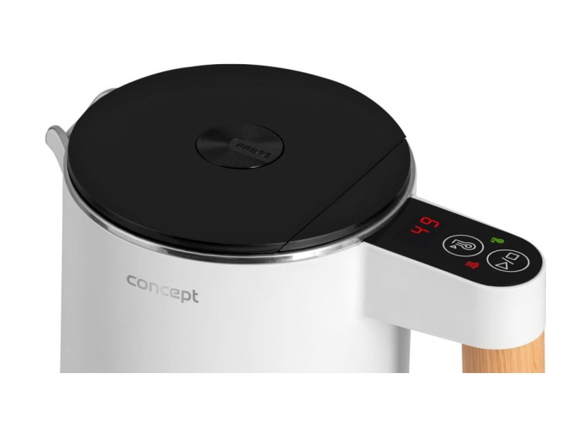 Stainless Steel Kettle White 1.5 l Salt & Pepper Concept RK3300 RK-3300 – CONCEPT Електрически чайници