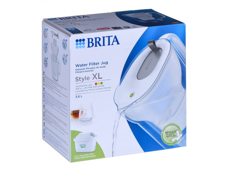 Brita 1052803 water filter Countertop water filter 3.6 L Grey Brita 1052803 water filter Countertop water filter 3.6 L Grey