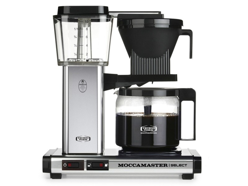 Moccamaster KBG Select Polished Silver Fully-auto Drip coffee maker 1.25 L 8712072539709 – MOCCAMASTER Еспресо машини