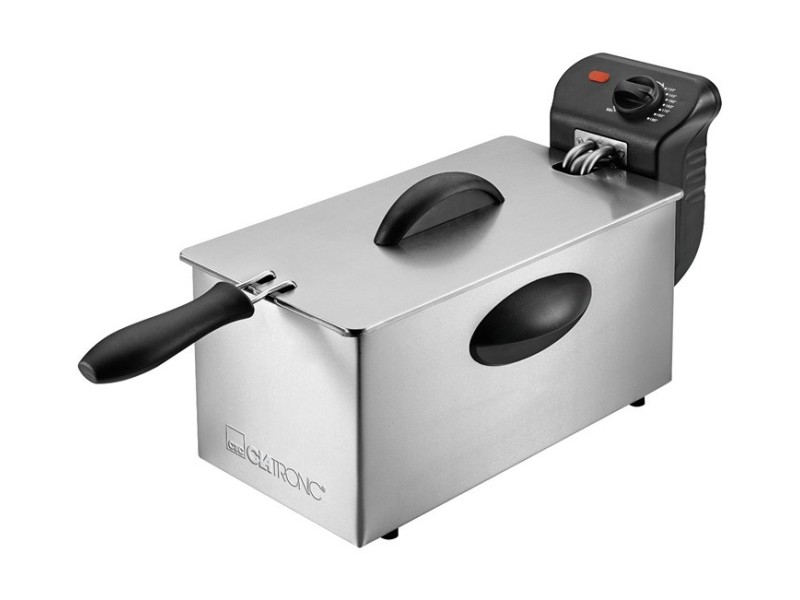 Clatronic FR 3586 Fryer 3 L Silver,Stainless steel Stand-alone 2000 W FR 3586 – Clatronic Фритюрници