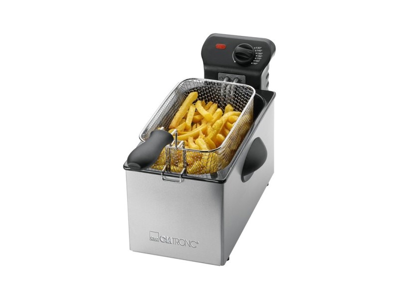 Clatronic FR 3586 Fryer 3 L Silver,Stainless steel Stand-alone 2000 W FR 3586 – Clatronic Фритюрници