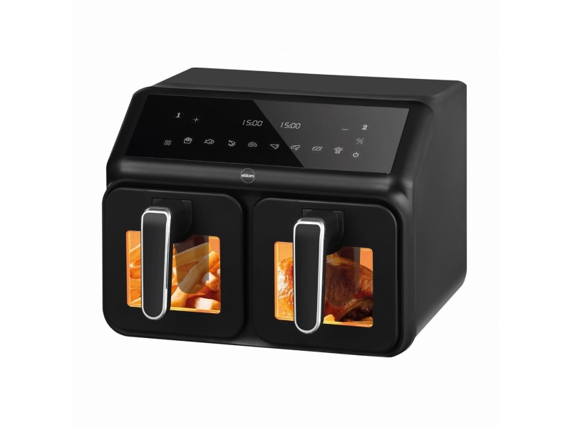Double fat-free fryer, 2200 W, capacity 8 l, LED display FR210 dualcrisp – ELDOM Фритюрници