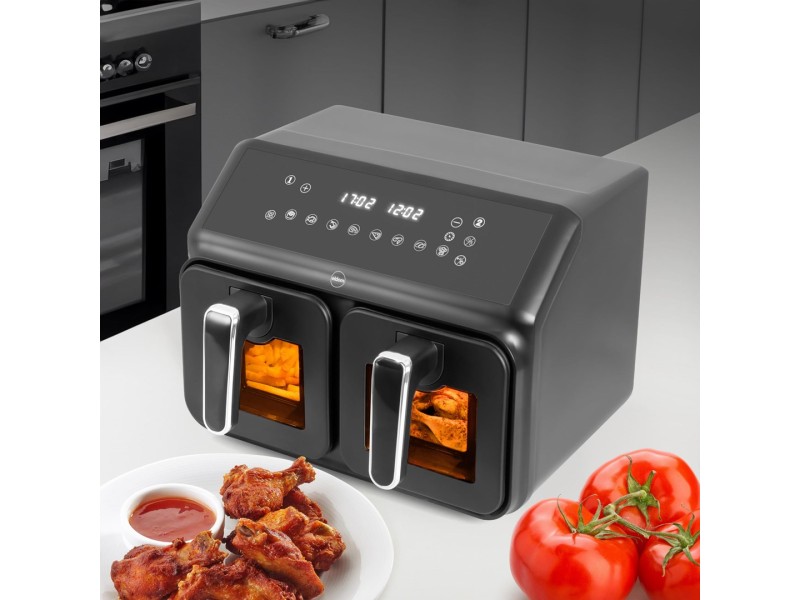 Double fat-free fryer, 2200 W, capacity 8 l, LED display FR210 dualcrisp – ELDOM Фритюрници