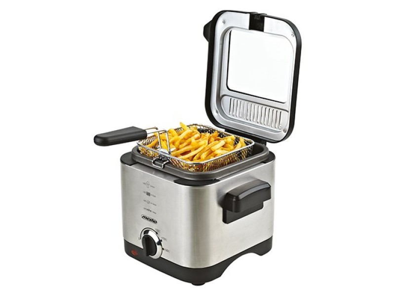 Mesko Home MS 4910 fryer Single 1.5 L Stand-alone 900 W Deep fryer Black, Satin steel MS 4910 – MESKO Фритюрници