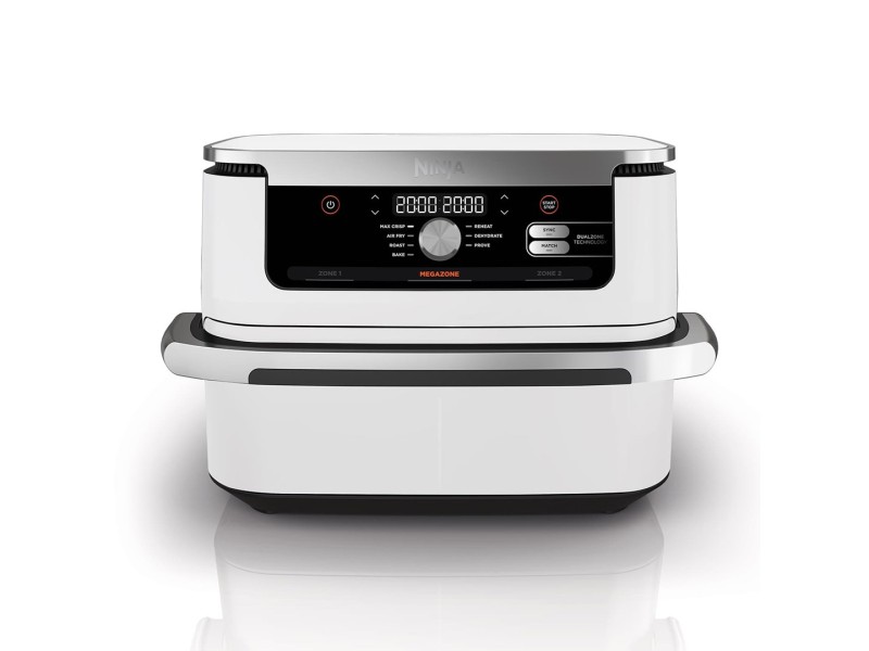 Ninja AF500EUWH fryer Double 10.4 L Stand-alone 2470 W Hot air fryer Silver, White AF500EUWH – NINJA Фритюрници